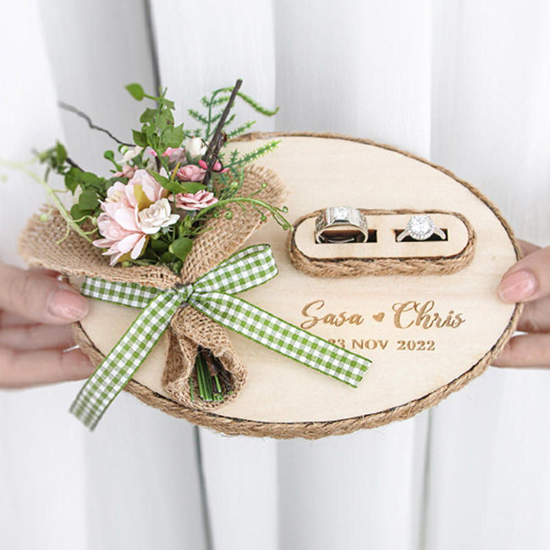 Al Ain Jewelry & Watches Exhibition 2025 - Aangepaste ovale houten bloemen verloving huwelijksceremonie