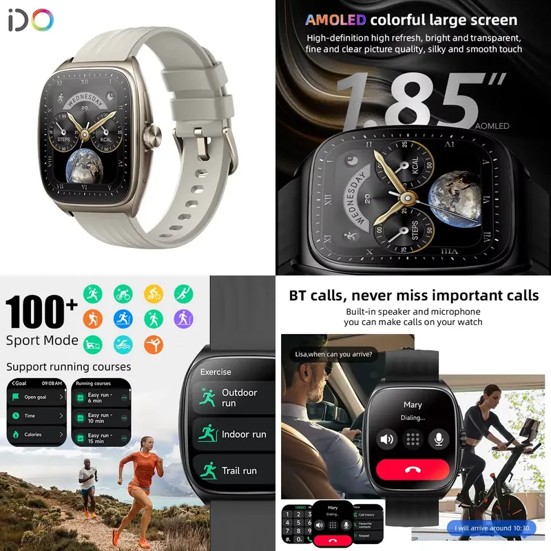 Smartwatch - 2025 Mode Mannen Smartwatch Fabrikant 1.85