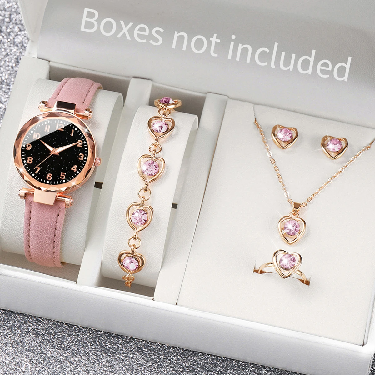 Jewelry Box Watches Bracelets - 5/6PCS Mode Vrouwen Horloges Casual Lederen