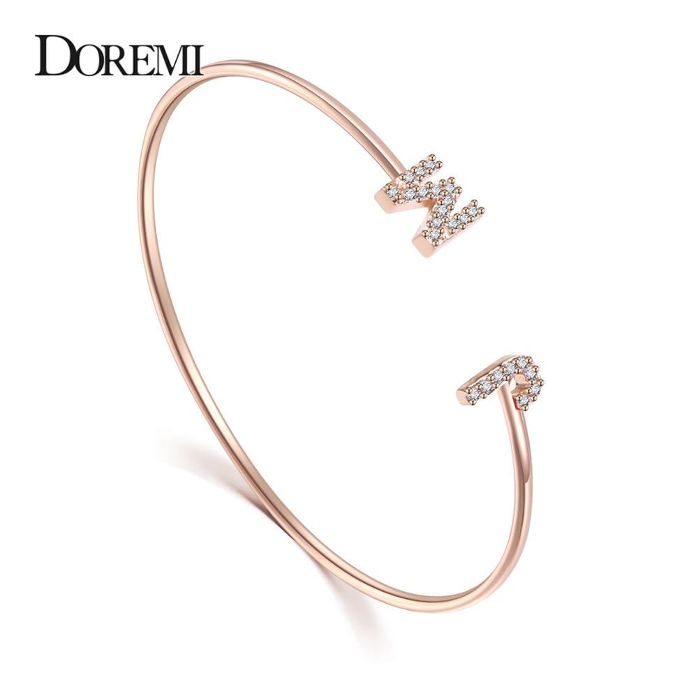 Cuff Bangle Bracelet - DOREMI Aangepaste Letter Armband Baby Bangle