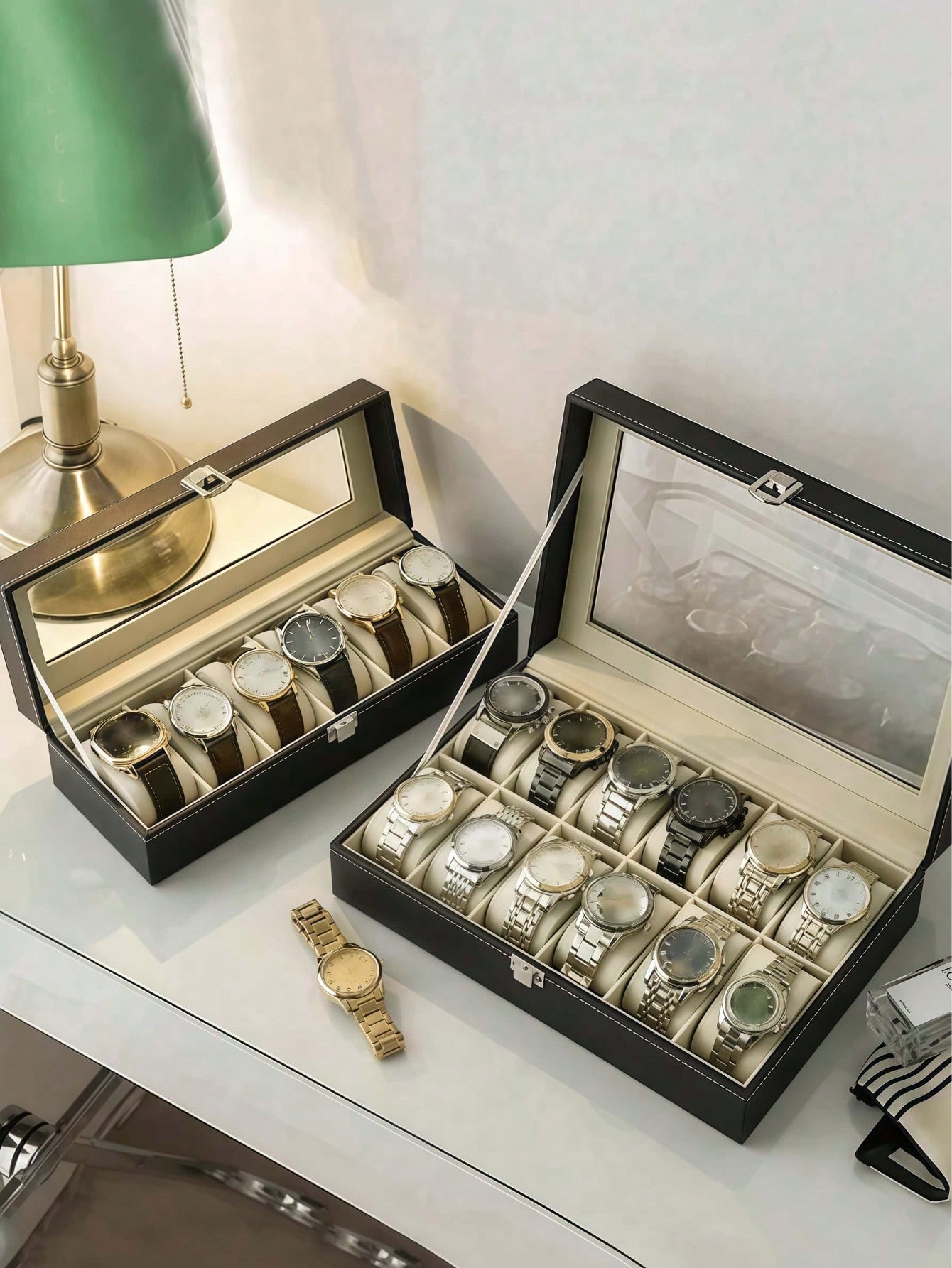 Leren horlogedoos met slot, gr - Jewelry Box Watches Bracelets recensie en prijs
