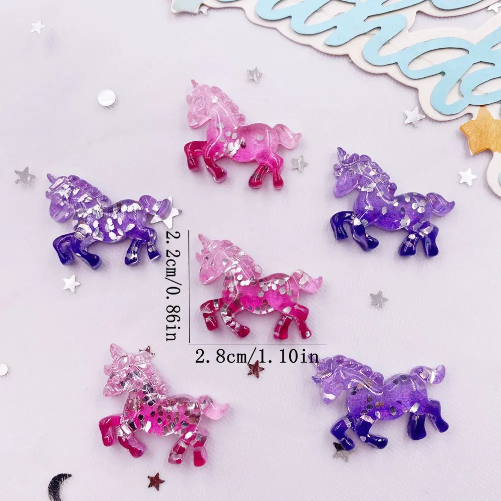 6 STKS Kleurrijke Hars Glitter - Paradise Jewelry & Watches Llc recensie en prijs