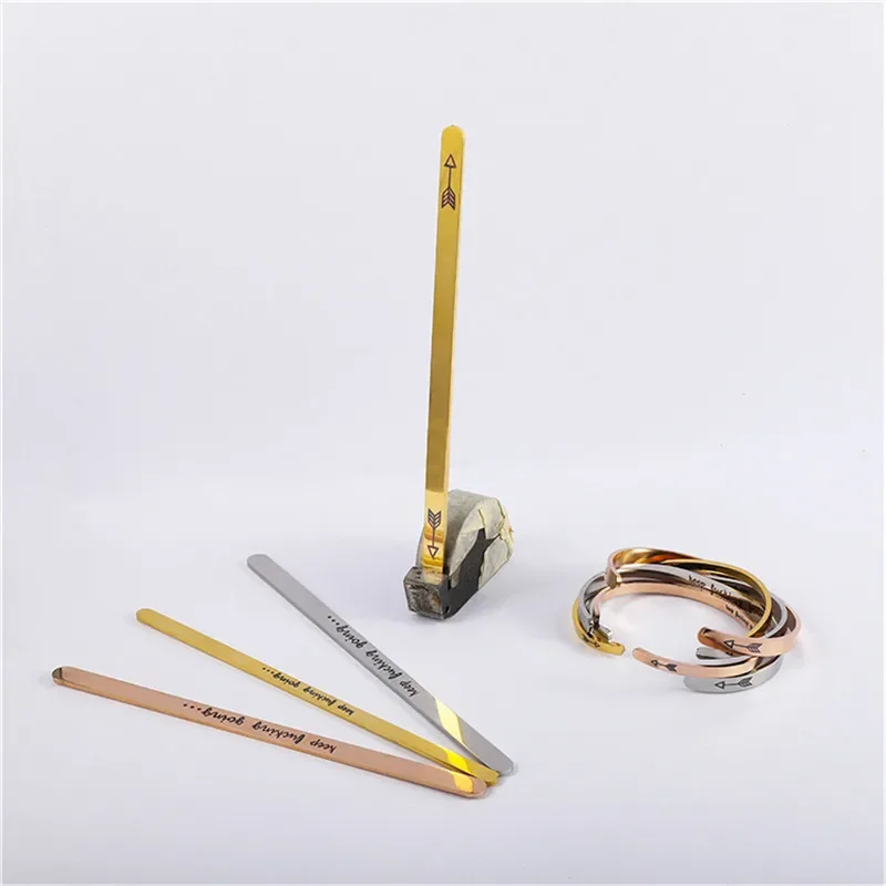 Rvs Rechte Manchet Bangle Blan - Cuff Bangle Bracelet recensie en prijs